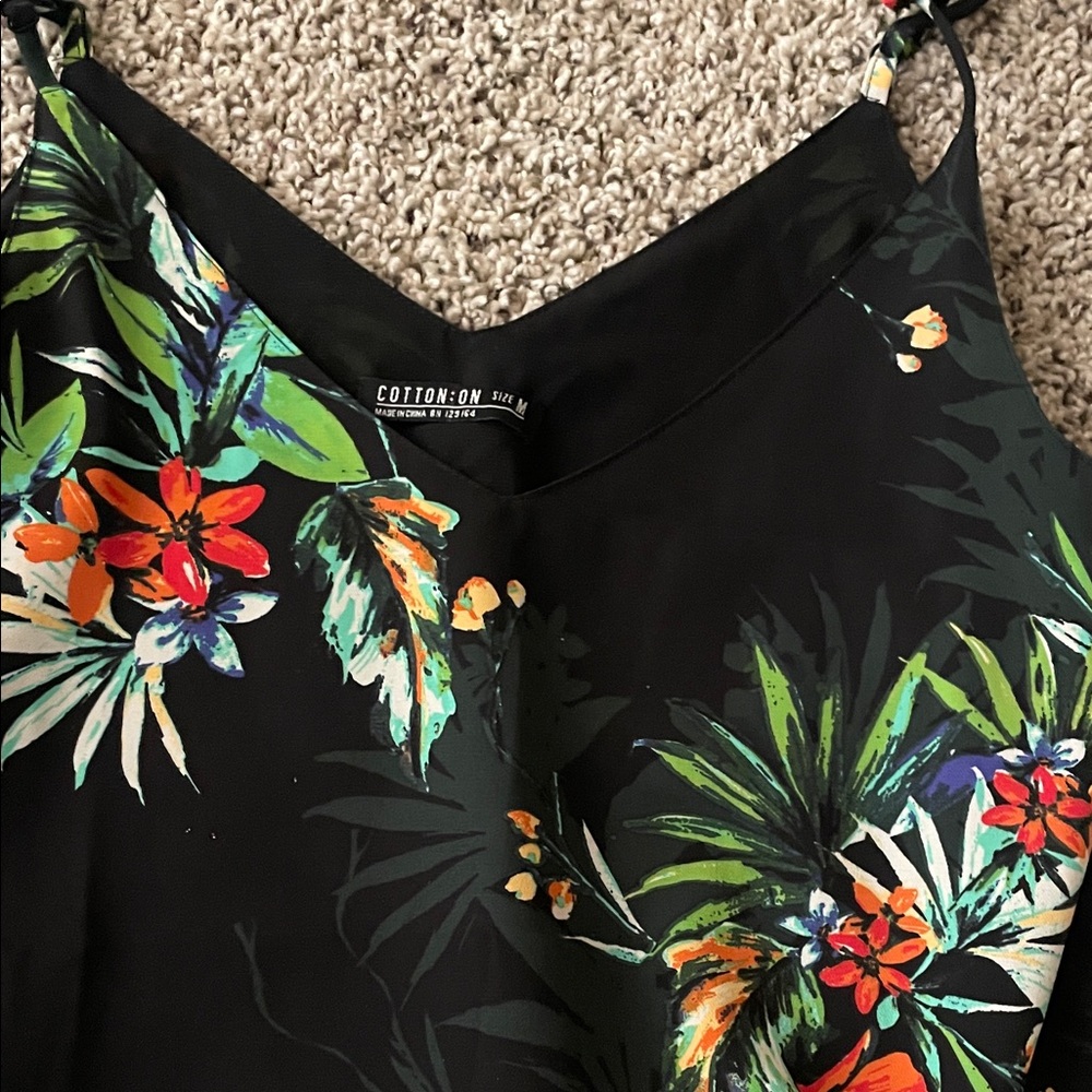 Cotton On Tropical Black Cami